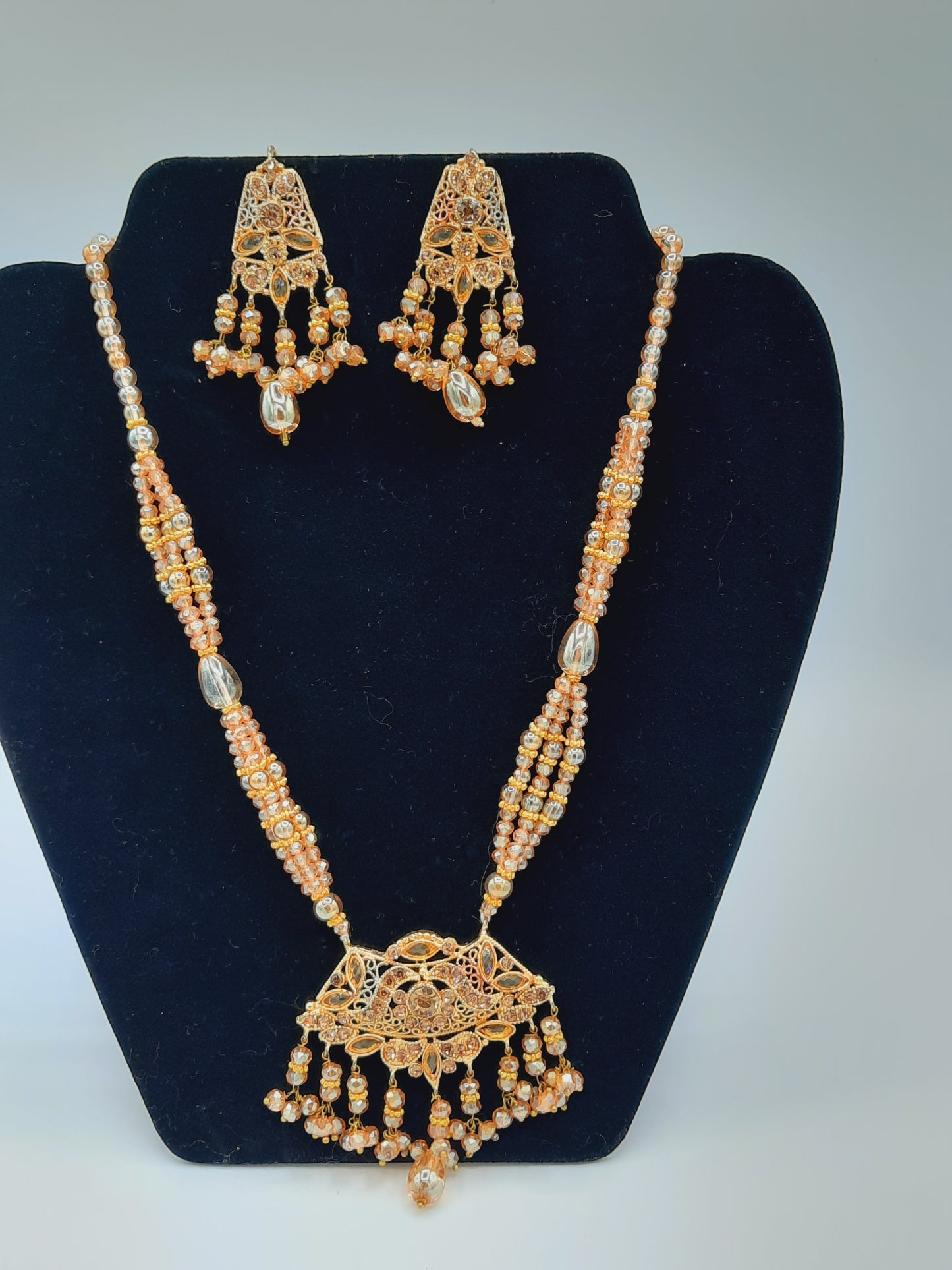 24k gold-plated imitation gold set with red and green combination looks like real gold ideal for gift - NATASHAHS