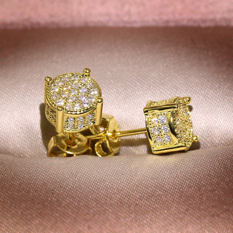 Boucles d'oreilles en zircon de mode Clip d'oreille Boucles d'oreilles de fiançailles pour femmes Bijoux de princesse Accessoires pour filles mignonnes Cadeau d'anniversaire