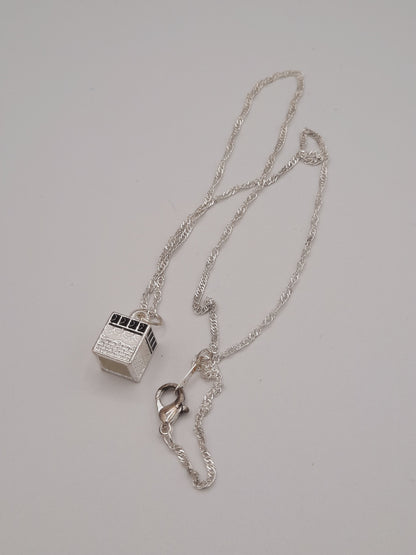 Islam muslim kaaba in mecca pendant muslim silver-plated kaaba pendant with chain