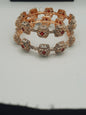 A pair of 2 Bangle 2.80 size in shades of golden and red - NATASHAHS