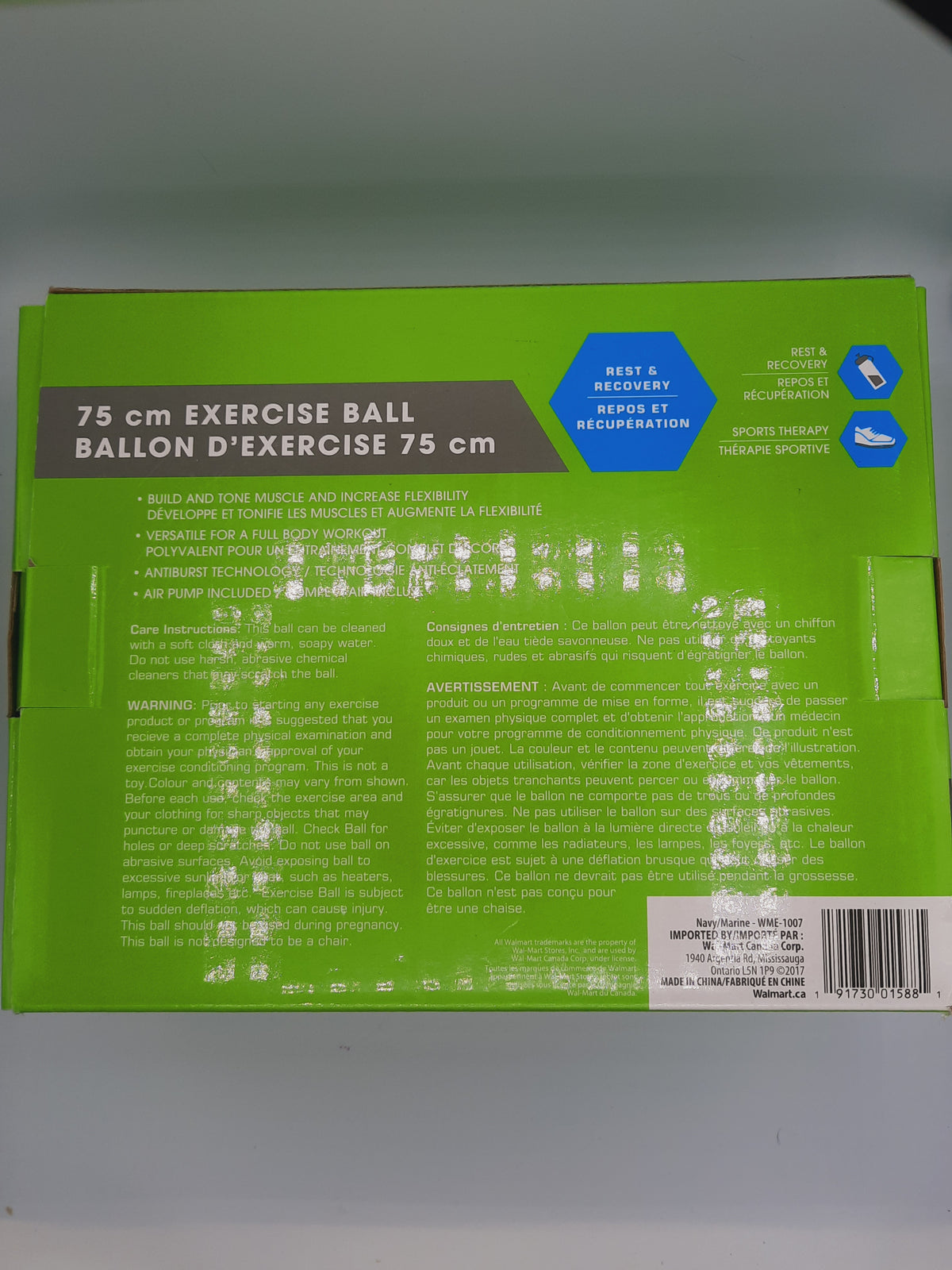 Exercise Ball and Yoga Ball ，for Workout Balance and Core Strength and Stability Ball