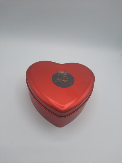 Valentine heart shape red tin gift box filled with Ferrero chocolates Gift for oyur loved ones