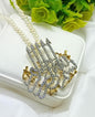 Bismillah Ayat calligraphy pendant with pearl necklace - NATASHAHS