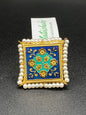 Adjustable Indian Meena rings in various colors fashionale fancy to match your dress - NATASHAHS
