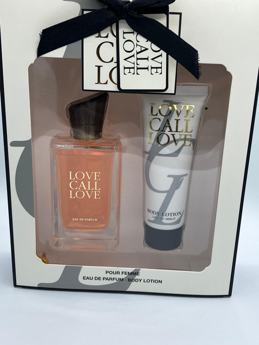 Love Call Love fragrance set with Eu de Perfum and body lotion