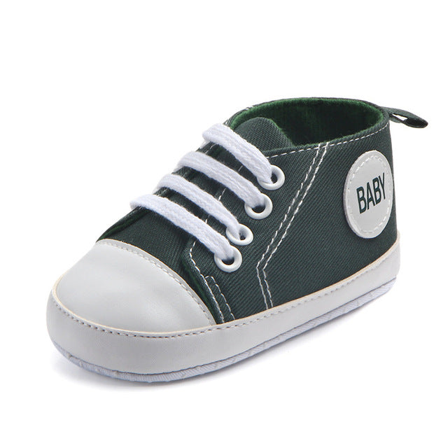 0-24 Months Baby Shoes Spring Newborn Breathable Sneakers Infant Outdoor Anti-slip First Walkers Toddler Boy Girl Canvas Shoes - NATASHAHS