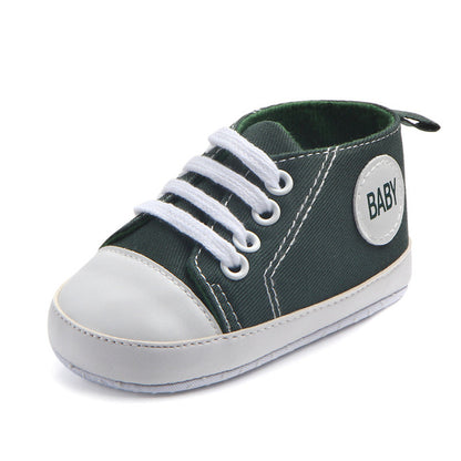 0-24 Months Baby Shoes Spring Newborn Breathable Sneakers Infant Outdoor Anti-slip First Walkers Toddler Boy Girl Canvas Shoes - NATASHAHS