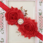 Soft Hair Bandage Band Headband Turban Children Newborn Kids Headwear Baby Girl Accessories Flower Pearl Floral Gift