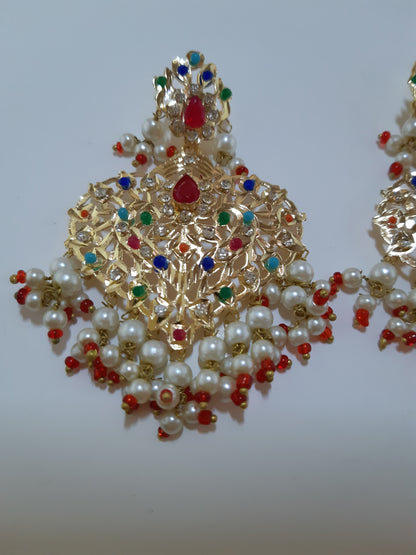 NATASHAH'S GOLDEN BASE EARRING- NS0181 - NATASHAHS