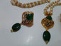Champagne stones Golden Base Pendant Set - NATASHAHS