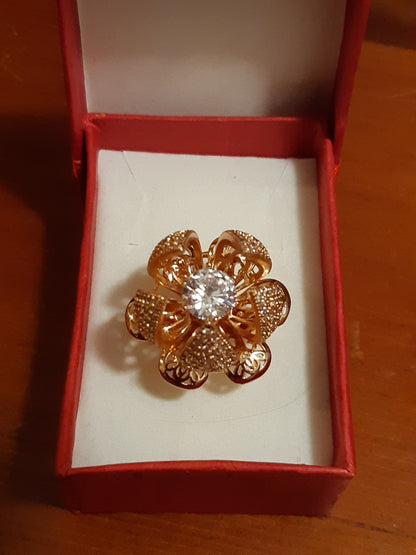 Flower Bloom Ring- A symbol of timeless commitment love & affection - NATASHAHS