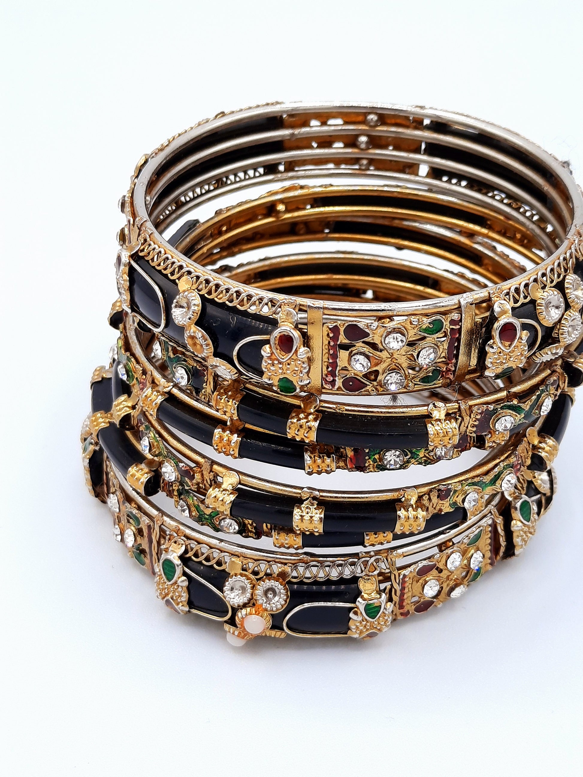Black indian bangles 2.80 size - NATASHAHS