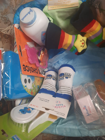 Baby shower gift basket for baby Boy - NATASHAHS