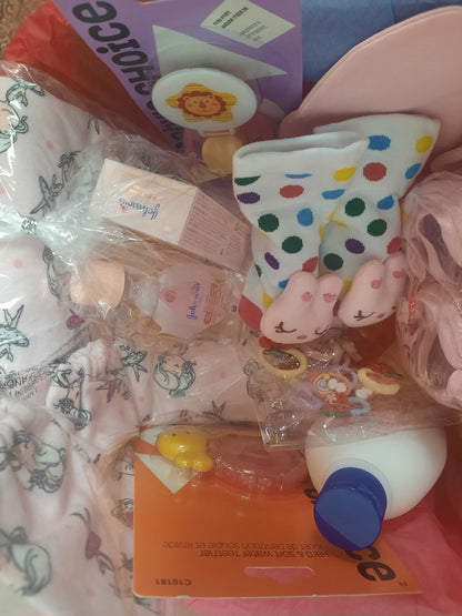 Baby shower gift basket for baby girl - NATASHAHS