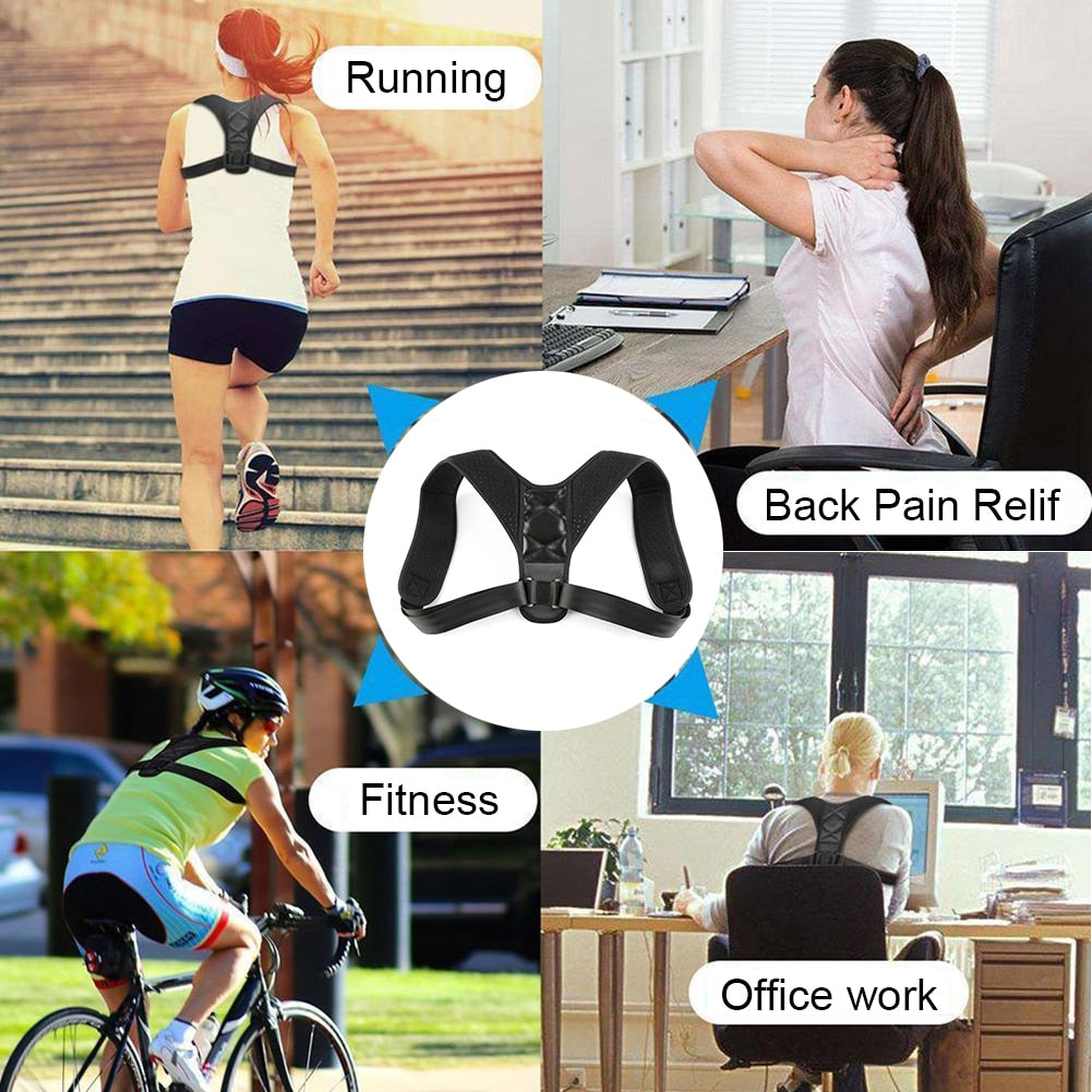 Adjustable Posture Corrector for Men and Women Back Posture Brace Clavicle Support Stop Slouching and Hunching Back Trainer - NATASHAHS