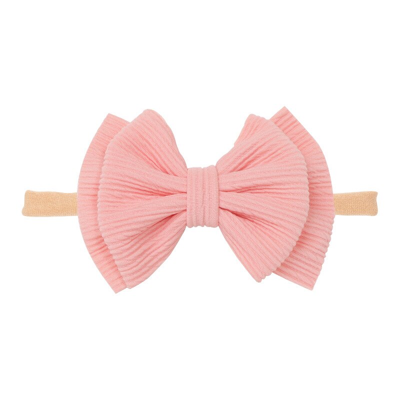 Baby Girl Headband Infant Hair Accessories Bowknot Band Big Bowknot Newborn Headwear Tiara Headwrap Gift Toddlers Bandage Ribbon - NATASHAHS