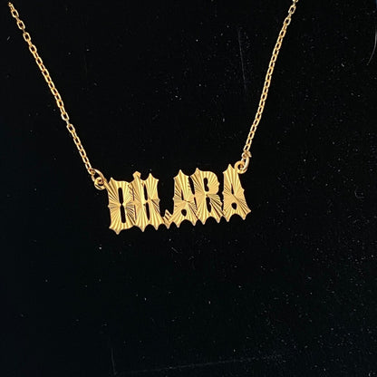 Custom Solar Beam Name Necklaces For Women Men Kid Gifts Unique Jewelry Stainless Steel Engraved Gold Color Sunlight Necklac - NATASHAHS