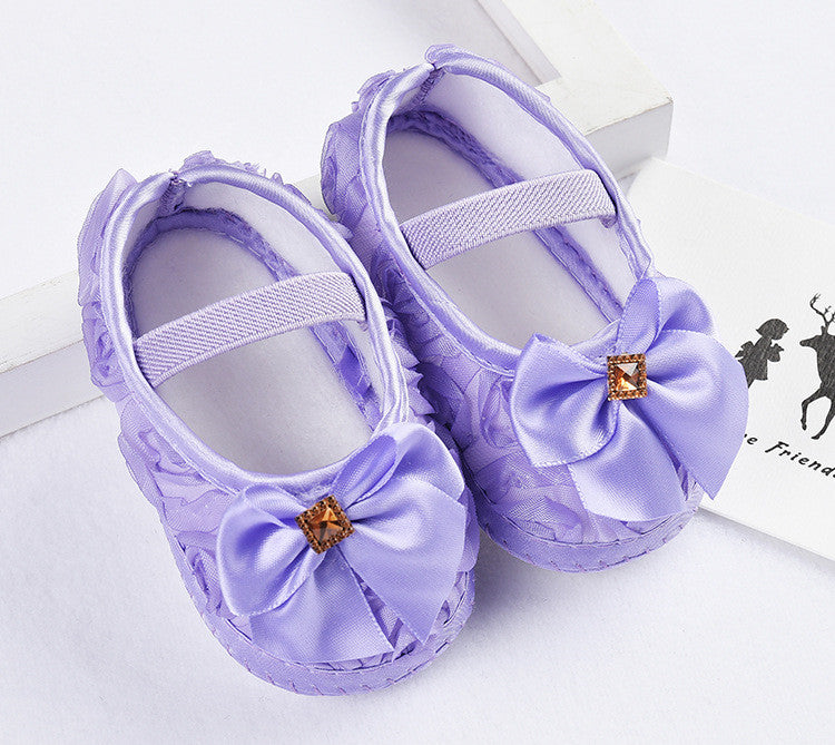 Bow Lace Baby Shoes for Girls Fashion Baby First Walkers Newborn Baby Shoes Summer Spring Infant Girls Shoe - NATASHAHS