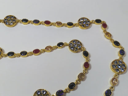 Royal multi stoned elegant necklace NS-04P12 - NATASHAHS