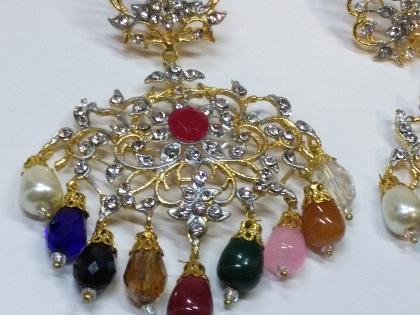 LIGHT MULTI COLORS ROYAL STYLE EARRINGS FOR ROYAL PEOPLE - NATASHAHS
