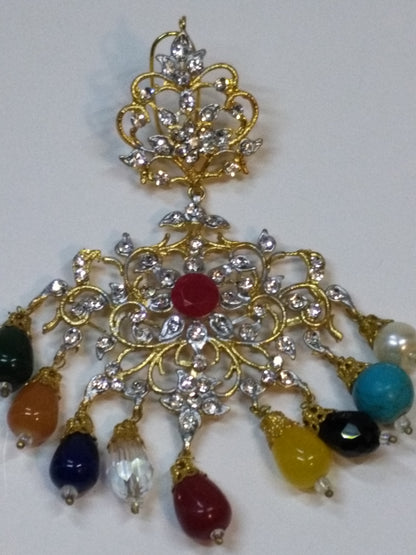 LIGHT MULTI COLORS ROYAL STYLE EARRINGS FOR ROYAL PEOPLE - NATASHAHS