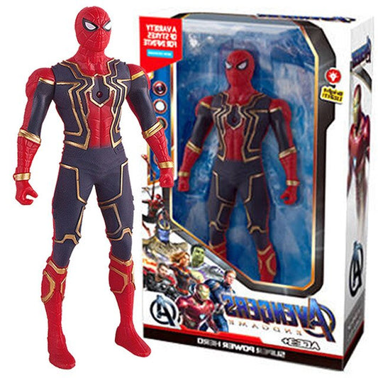 Spiderman Anime Action Figure Toy Children Christmas Gift Spider Man k Pvc Movable Luminous Doll Collection Model Boys Kids Toy - NATASHAHS