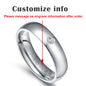 Classic Wedding Rings for Women Men Gold Color Stainless Steel Couple Band Anniversary Personalized Name Lovers Gift - NATASHAHS