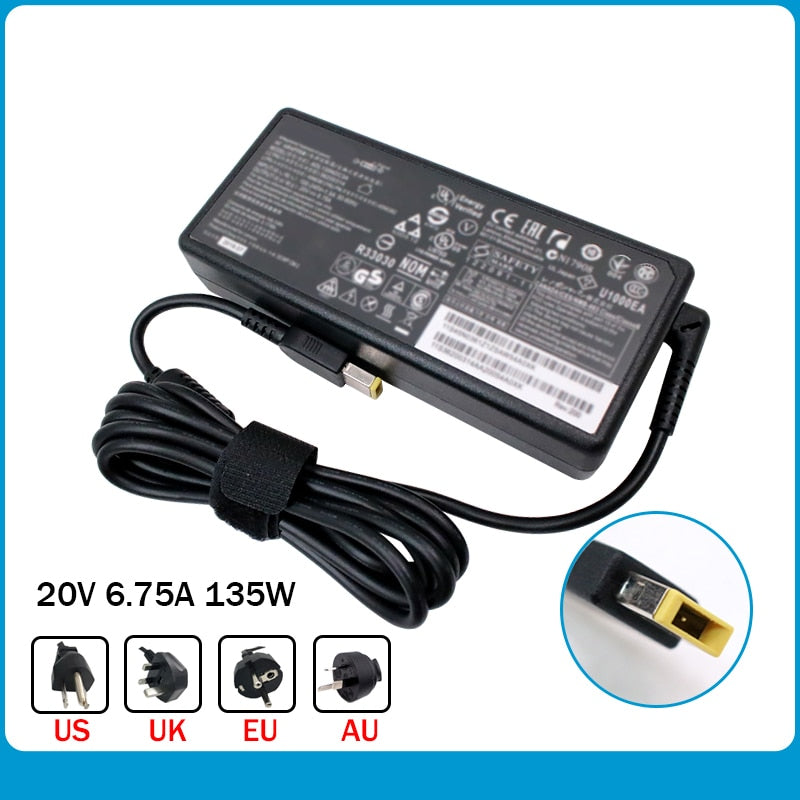 Adaptateur secteur pour ordinateur portable IBM Lenovo T440p Y50-70 Y50-70 20V 6.75A ADL135NDC3A Chargeur d'ordinateur portable 20V 6.75A 135W