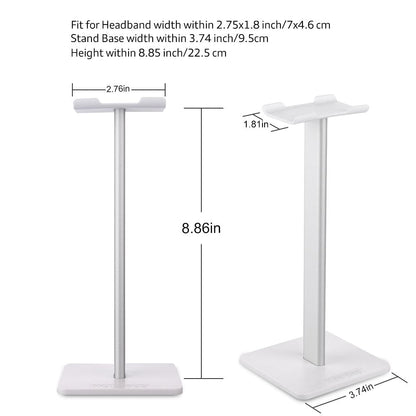 Headphone Stand Headset Holder Aluminum Supporting Bar Flexible Headrest ABS Solid Base for Bose QC15 QC25 QC35 700 Headphones