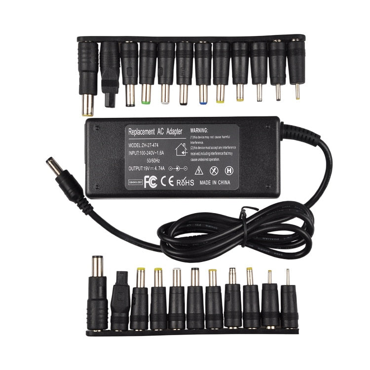 19V 4.74A 90W Universal Power Adapter Charger For Acer Asus Dell HP Lenovo Samsung Toshiba Laptop 18.5V 19.5V 20V - NATASHAHS