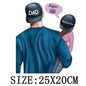 Russian Mom&Father Patches For Clothing DIY T-shirt Patches Iron On Heat Transfers Daughter&Son Thermal Sticker On Clothes - NATASHAHS