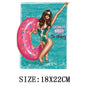 Fashion Lady Thermo Transfer Sticker On Clothes Vogue Girl Iron On Patches For Clothing DIY Washable T-shirt Clothes Sticker Set - NATASHAHS