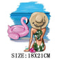 Fashion Lady Thermo Transfer Sticker On Clothes Vogue Girl Iron On Patches For Clothing DIY Washable T-shirt Clothes Sticker Set - NATASHAHS