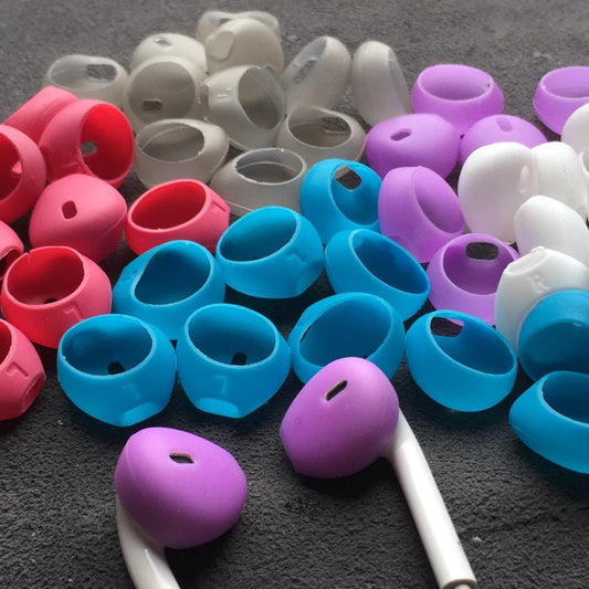 2 Ear pads for earpods covers iphone6 7 8 plus x xsmax earphone cushion Airpods case ear caps Silicone Earbuds Tips Eartips - NATASHAHS