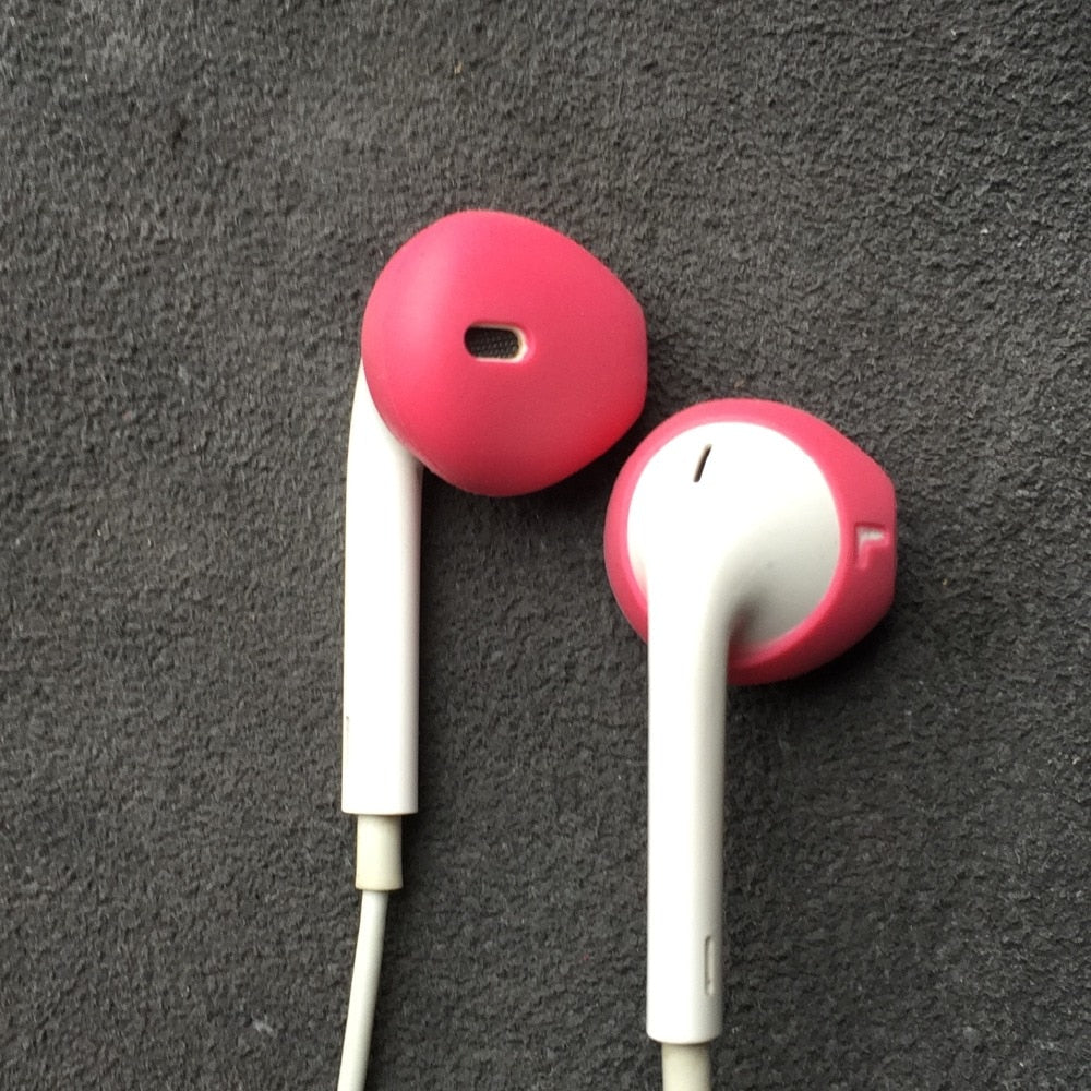 2 Ear pads for earpods covers iphone6 7 8 plus x xsmax earphone cushion Airpods case ear caps Silicone Earbuds Tips Eartips - NATASHAHS