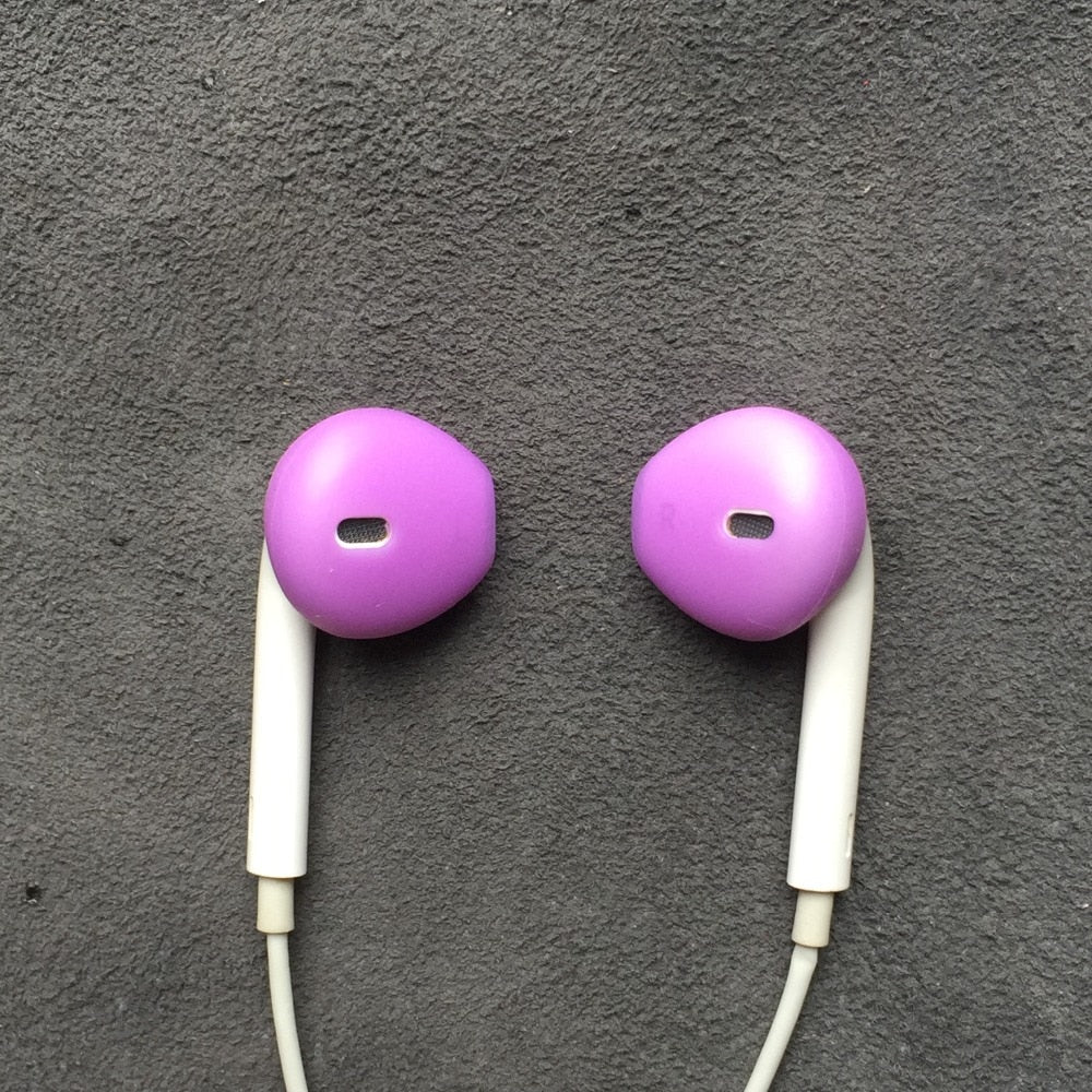 2 Ear pads for earpods covers iphone6 7 8 plus x xsmax earphone cushion Airpods case ear caps Silicone Earbuds Tips Eartips - NATASHAHS
