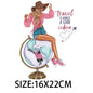 Iron On Patches for Clothing Fashion Girl Thermal Sticker On Clothes DIY A-level Washable Beauty Girl Patches Clothes Appliqued - NATASHAHS