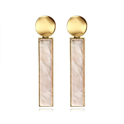 Natashahs Statement Drop Earrings For Women Fashion Vintage Geometric Long Dangle Earrings - NATASHAHS