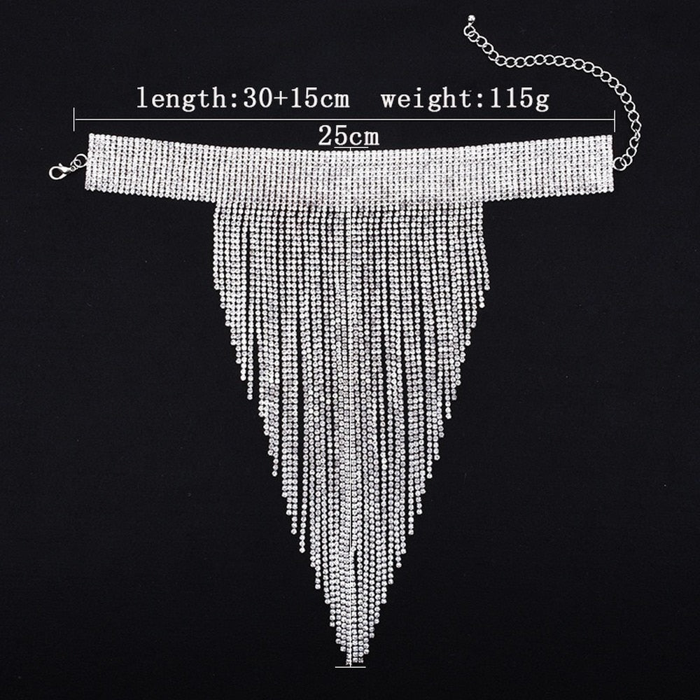 2020 New Full rhinestone Clavicle Necklace - NATASHAHS