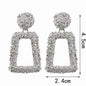 Natashahs Vintage Earrings Large for Women Statement Earrings Geometric Gold Metal Pendant Earrings Trend Fashion Jewelry - NATASHAHS