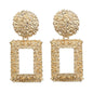 Natashahs Vintage Earrings Large for Women Statement Earrings Geometric Gold Metal Pendant Earrings Trend Fashion Jewelry - NATASHAHS