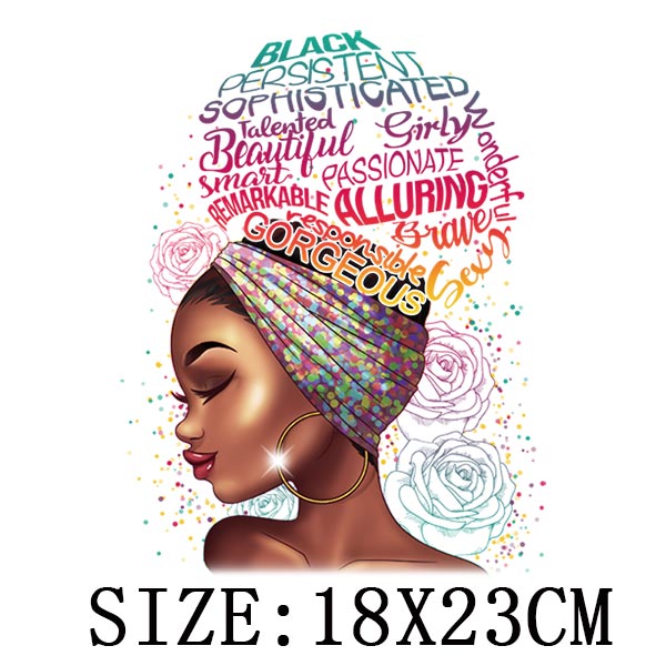 Beautiful Thermo Transfer Sticker On Clothes DIY Iron On Patches For Clothing Washable Women T-shirt Patch Applique - NATASHAHS