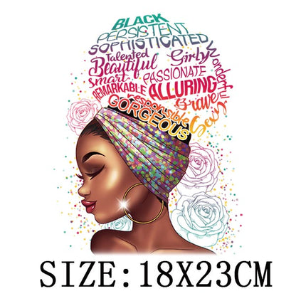 Beautiful Thermo Transfer Sticker On Clothes DIY Iron On Patches For Clothing Washable Women T-shirt Patch Applique - NATASHAHS