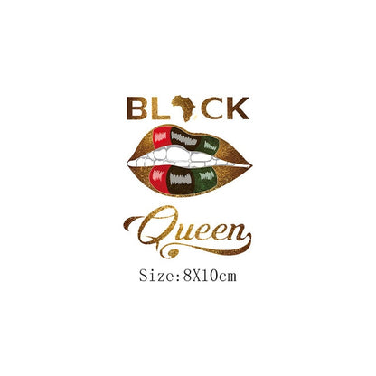 Print Lips Patches For Clothes Heat Transfer Thermal Stickers DIY Washable T-Shirts Iron On Transfer  Girls Lips Patches - NATASHAHS