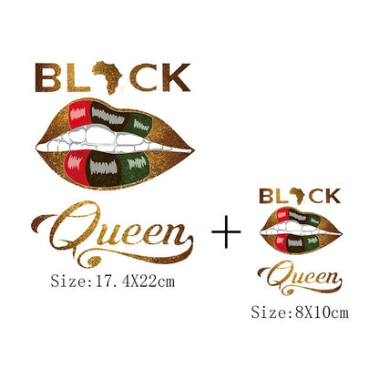 Print Lips Patches For Clothes Heat Transfer Thermal Stickers DIY Washable T-Shirts Iron On Transfer  Girls Lips Patches - NATASHAHS