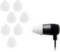 1 Pair Replacement Triple Flange Ear Tips Earbuds Silicone For Most in Ear Headphones for Sony Senso Powerbeats Jaybird etc
