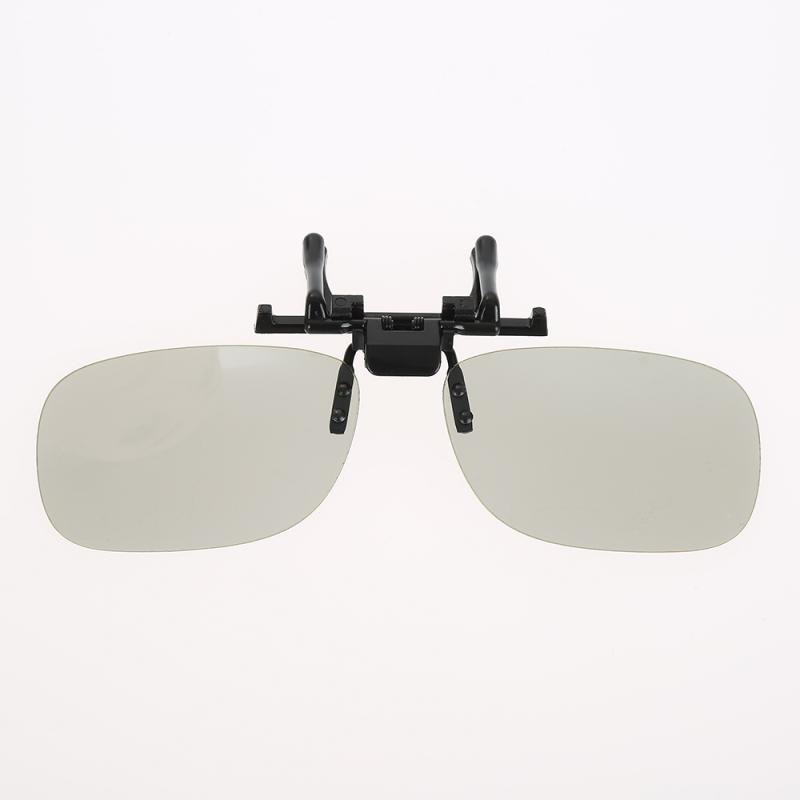 Clip On type Passive Circular 3D Glasses Clip for LG 3D TV Cinema Film 3D Glasses Hanging Frame Myopia Glasses Stereo Clip - NATASHAHS