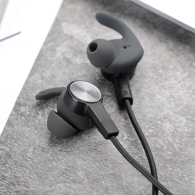Pair of Earbuds Cover In-Ear Tips Soft Silicone Skin Earpiece Ear Hook Buds for Huawei xSport/Honor AM61 Headset