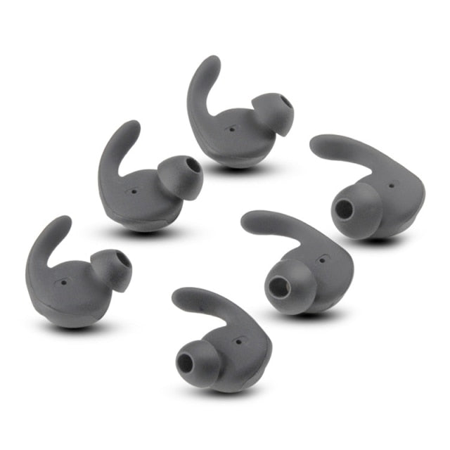 Pair of Earbuds Cover In-Ear Tips Soft Silicone Skin Earpiece Ear Hook Buds for Huawei xSport/Honor AM61 Headset