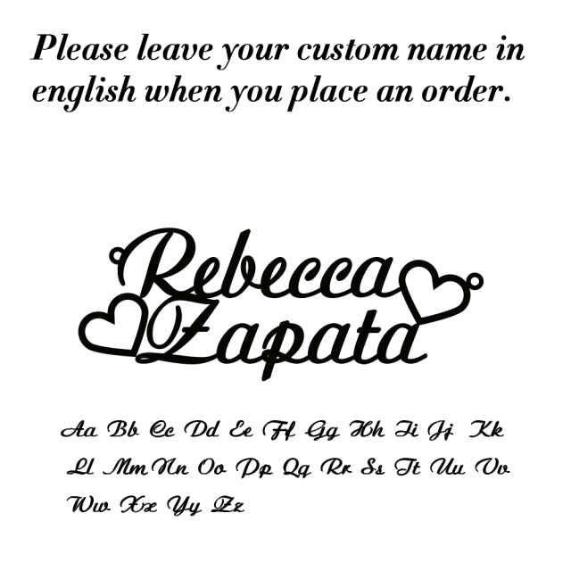 Custom Name Necklace Personalized Steel Color Stainless Steel Necklaces For Women Man Customized Jewelry - NATASHAHS